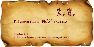 Klementis Nárcisz névjegykártya